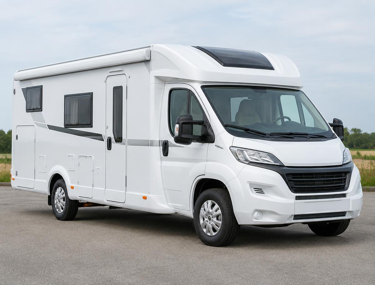 Wohnmobil und Caravan für die Begutachtung